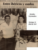 Jose Navarro y Catalina Paredes,fundadores del restaurate los jamones.
